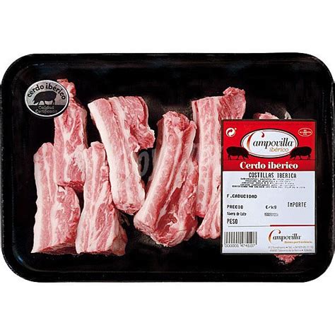 Campovilla Costillas Carnudas Frescas De Cerdo Ib Rico Peso Aproximado