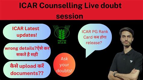 Icar Latest Update Students Confusion About Icarcounselling Live