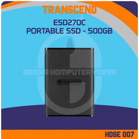 Jual Transcend ESD270C 500GB USB 3 1 Up To 520MB S Portable External