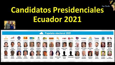 Elecciones 2021 Candidatos Presidenciales Ecuador Ya Decidio Su Voto Conozca A Los Candidatos