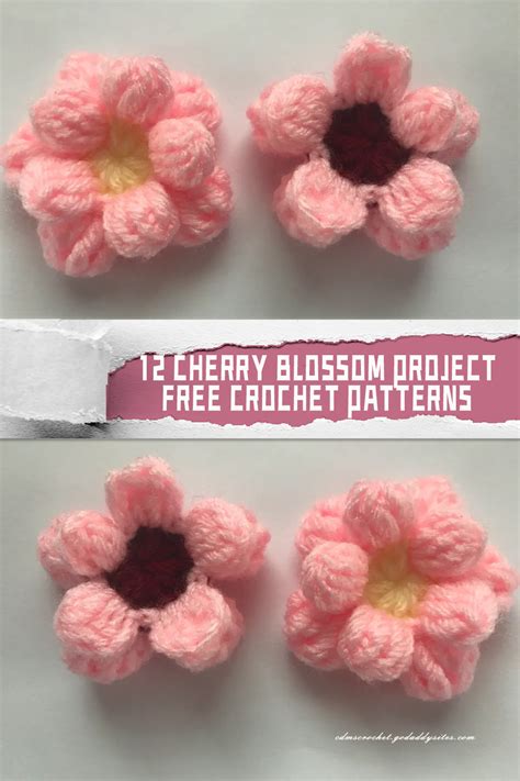 Cherry Blossom Project Crochet Patterns Free Igoodideas