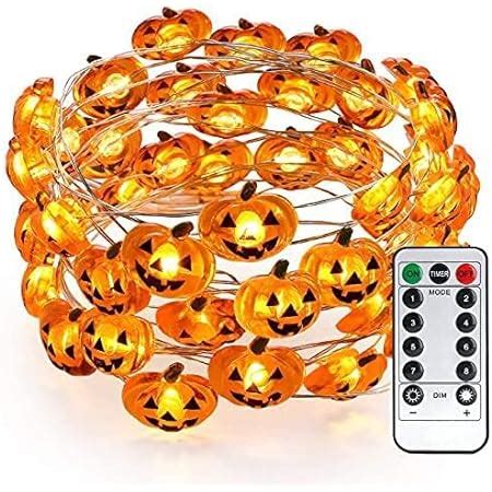 Litake Kürbis Lichterketten Halloween 3 2M 30 LED Lichterketten