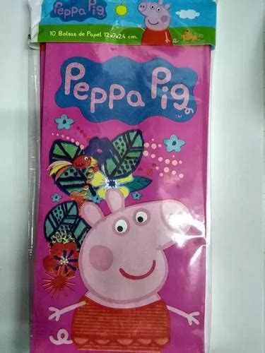 Bolsitas Papel Peppa Pig Paquete X 10 Unidades