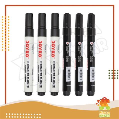 Jual Na Joyko Permanent Marker Spidol Permanen Round Tip Di Lapak