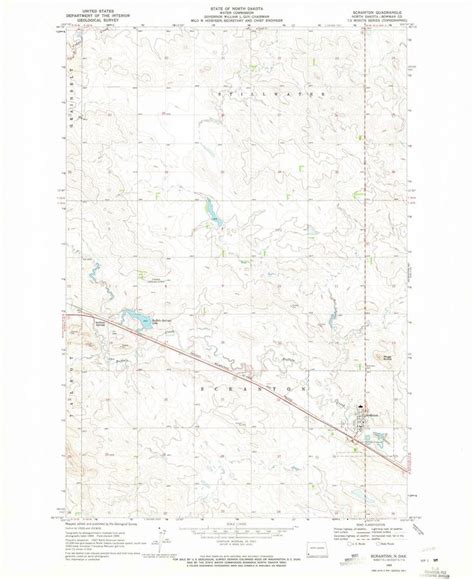 1969 Scranton, ND - North Dakota - USGS Topographic Map