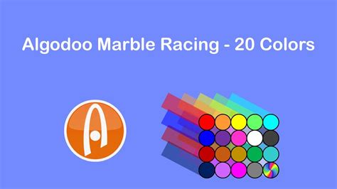 Algodoo Marble Racing 20 Colors Youtube