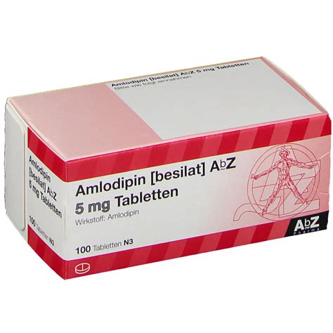 Amlodipin Besilat AbZ 5 Mg Tabletten 100 St Shop Apotheke