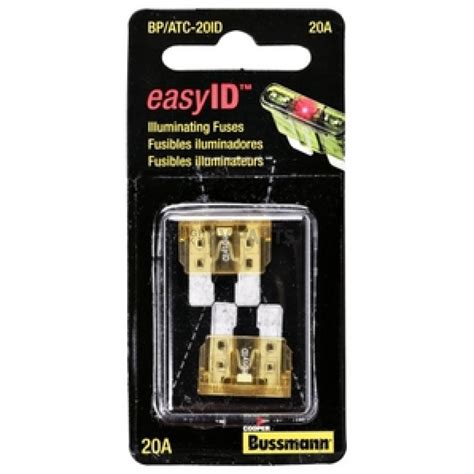 Bussman Fuse Yellow Blade Bpatc 20id