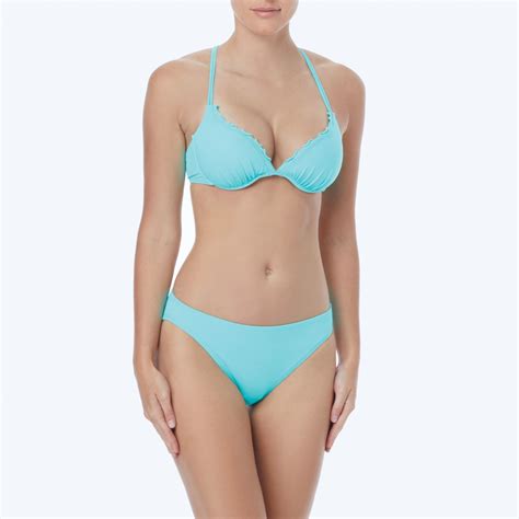 Coco Rave Hannah Multi Strap Bra Sized Bikini Top Solid Beach Ocean