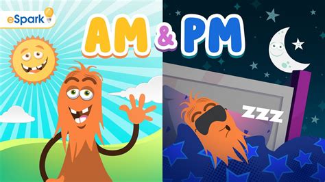 AM and PM | Telling Time with the Minute Monsters | 2nd Grade Math Song ...