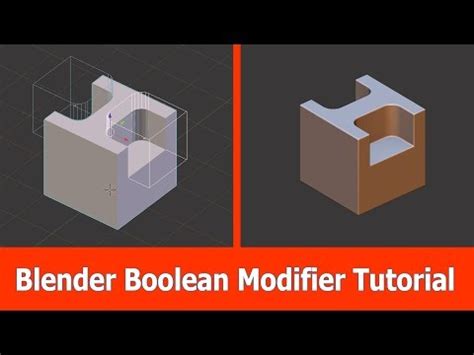 Blender Boolean Modifier Tutorial CG Cube XYZ