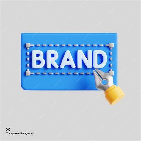 Premium Psd 3d Branding Icon