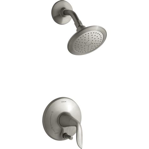 Shop Kohler Refinia Vibrant Brushed Nickel 1 Handle Shower Faucet Trim Kit With Single Function