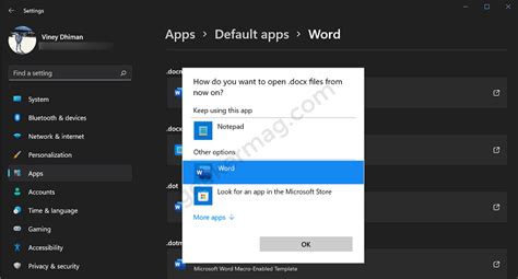 How To Set Microsoft Word Excel As Default In Windows 11 Itechguides