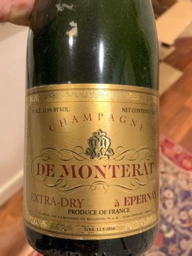 De Monterat Extra Dry Champagne Vivino Brasil