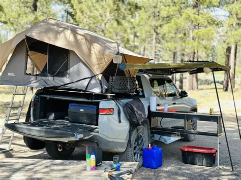 Rivian R1T Camping + Kitchen Testing : r/overlanding