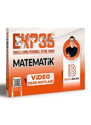 Ekpss Matematik Video Ders Notlar Benim Hocam Yay Nlar