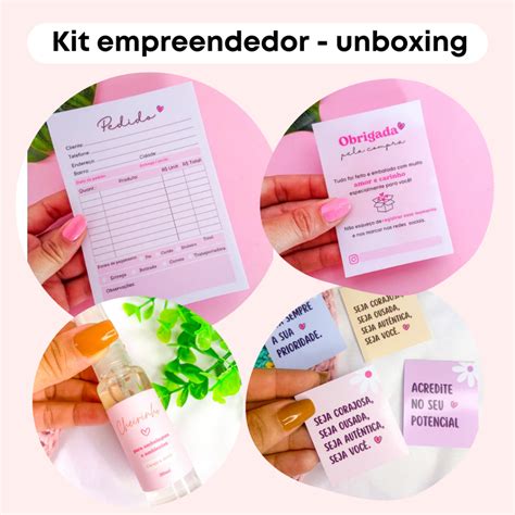 Kit Empreendedor Para Unboxing Kit Mimo Para Clientes Bloco De