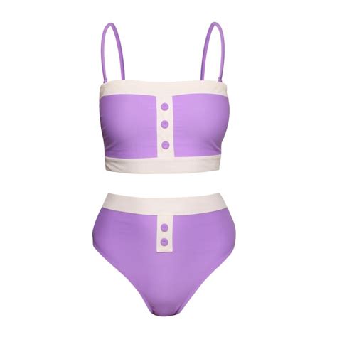 Lavender Bikini Set Always On Holiday Wolf Badger