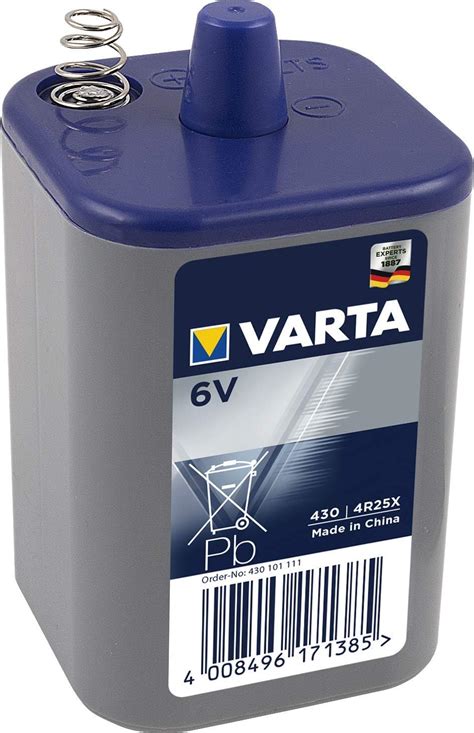 Varta Block Battery 6 Volt Amazon Co Uk Electronics