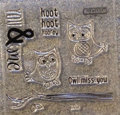 Ctmh B1450 Owls Scrapbooking Stamps Acrylic Stamp Ctmh