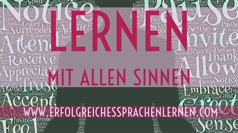 Lernen Mit Allen Sinnen Erfolgreiches Sprachenlernen