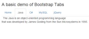 Bootstrap Tabs With Six Online Examples