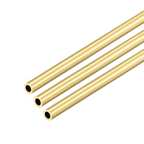 Brass Round Tube 5 5mm Od 1mm Wall Thickness 300mm Length Seamless Straight Pipe Tubing 3 Pcs