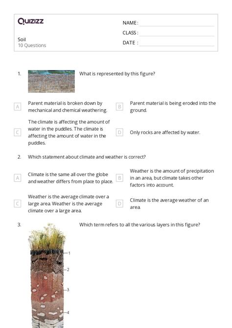 50 Soils Worksheets For 6th Year On Quizizz Free And Printable