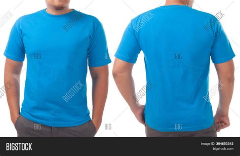 Plain Blue Tshirt Front And Back