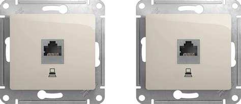Механизм компьютерной розетки Schneider Electric Glossa RJ45 UTP ...