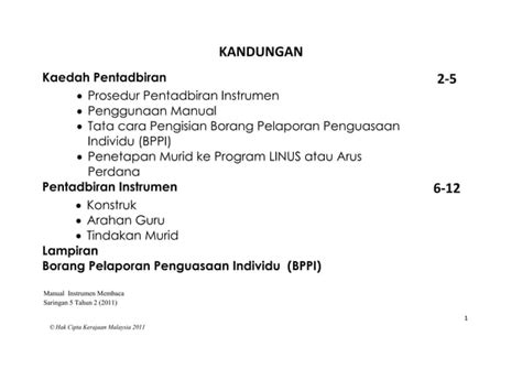 Manual Instrumen Membaca Saringan Ppt