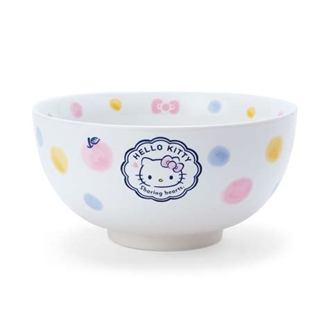 【震撼精品百貨】凱蒂貓hello Kitty~日本sanrio三麗鷗 Kitty陶瓷丼飯碗 彩色點點款 60008 餐碗