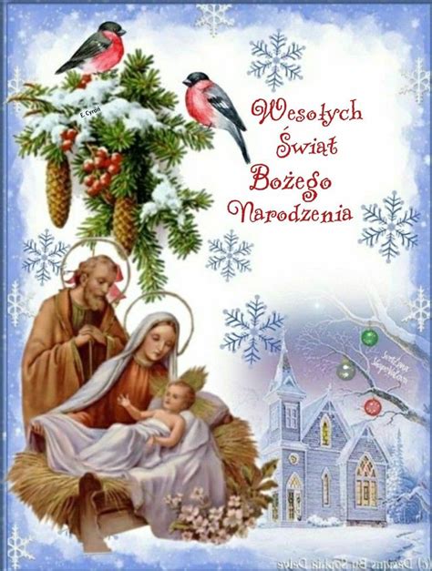 Pin By El Bieta Cyro On Kartki Na Bo E Narodzenie Merry Christmas