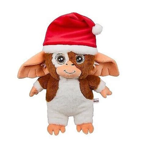 Neca Gremlins 13 Stylized Plush Holiday Gizmo With Santa Hat Action Figure