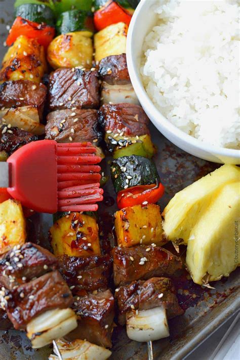 Spicy Teriyaki Grilled Steak Kebabs Butter Your Biscuit