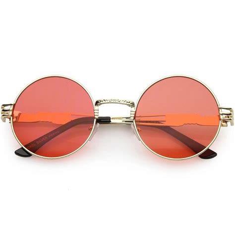 Orange Round Sunglasses - TopSunglasses.net