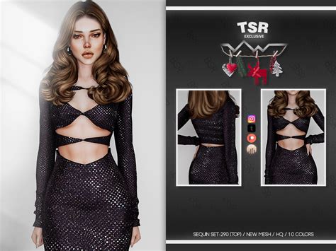 The Sims Resource Sequin Set 290 Top Bd842