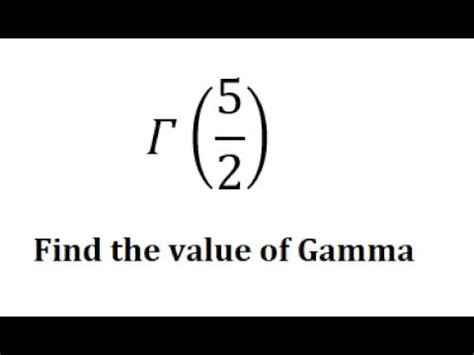 Calculus Help Find The Value Of Gamma Techniques Solved