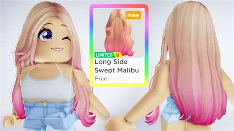 Hurry Get This Free Long Blonde And Hot Pink Malibu Hair 😍🤗 Limited Item Youtube