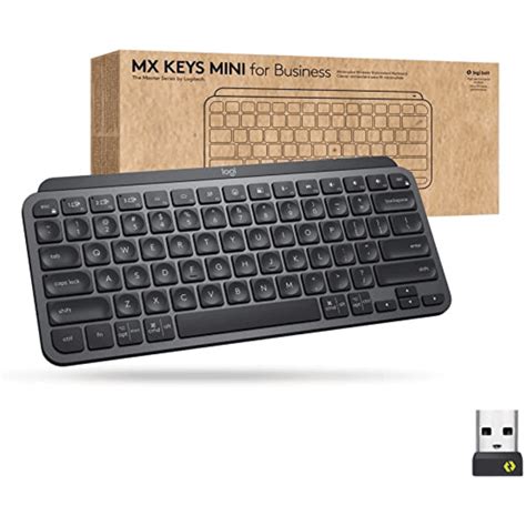 Mini Teclado Logitech Bluetooth Mx Keys For Business Preto