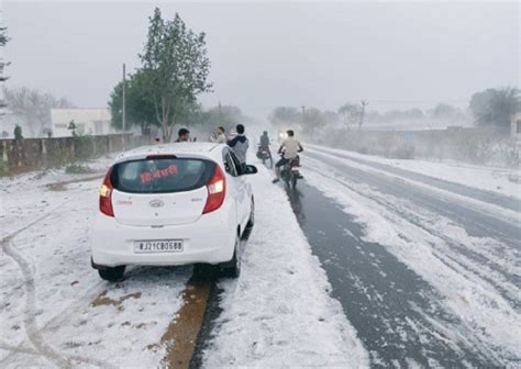 Snowfall In Rajasthan Netizens Share Pictures Of Never Seen Before