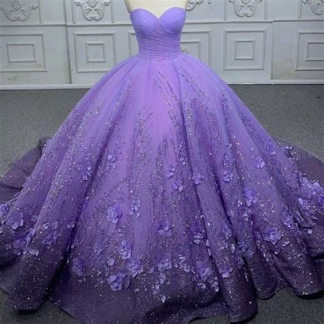 Evening Dresses Ball Gown Fashion Purple Sweetheart Quinceanera