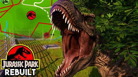 Jurassic Park Trex Paddock Jurassic Park In Jurassic World Evolution Youtube