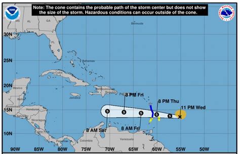 La Intensidad De Los Vientos De La Tormenta Tropical Bret Se Mantiene