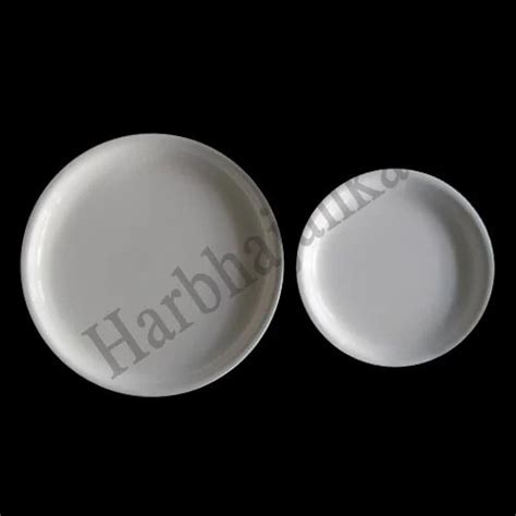 White Round Acrylic Plates Shape Round At Rs 90piece In New Delhi