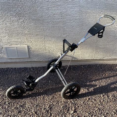 Tour Trek 3 Wheel Collapsible Golf Push Cart Caddy Pre Owned Used Eur 10189 Picclick Fr