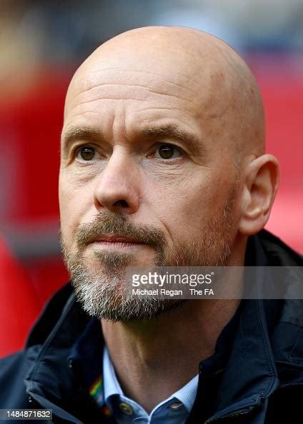 Erik Ten Hag Manager Of Manchester United Looks On Prior To The