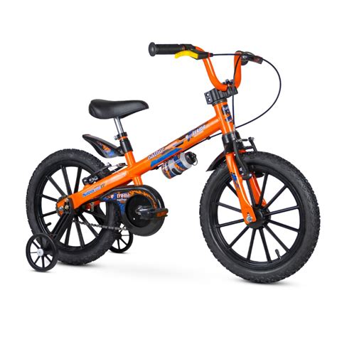 Bicicleta Aro 16 Para Menino - Bicicleta Infantil Menino Aro 16 Laranja Extreme com Rodinha | Shopee ...