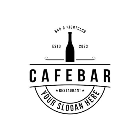 Premium Vector | Wine restaurant bar and nightclub logo design ideas